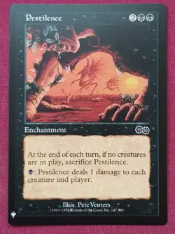 Magic The Gathering MYSTERY BOOSTER MB1 PESTILENCE black card MTG - Image 1