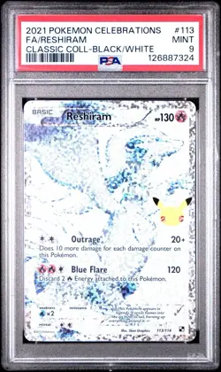 Reshiram 113/114 PSA 9 Mint Holo Celebrations Pokemon Card 🔥🔥 - Image 1