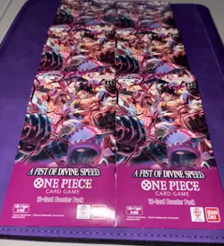 One Piece Card Game - OP-11, A Fist of Divine Speed Sleeved Booster Packs 6X - Image 1