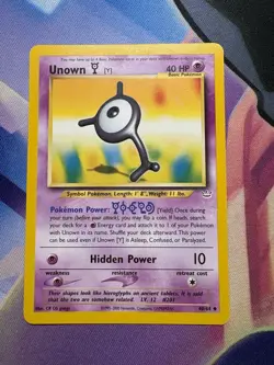 Pokemon TCG Unown Y Neo Revelation Card 40/64 Regular - Image 1