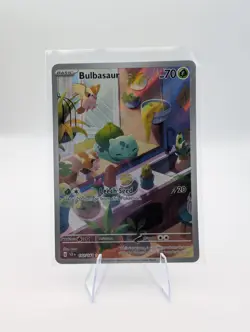 Pokemon TCG Stellar Crown Illustration Holo Bulbasaur Card 143/142SV07 Rare - Image 1