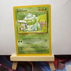 💎NEAR MINT+ Bulbasaur #67/130 Base Set Pokemon Card 2000 WOTC TCG PSA 👀 - Image 3