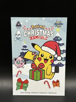 Sparkle Holo Mareep 54 - Pokemon Collectoons 2024 Christmas Card - NM - Image 2