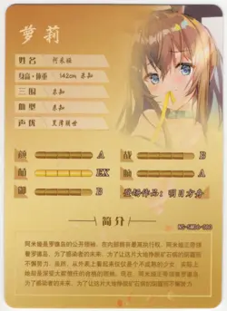 Goddess Story - Amiya - NS-5M06-080 - Anime Waifu SR Trading Card - Image 2
