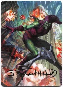 Green Goblin Art Card (Gold-Stamped) S Art Series: Marvel's Spider-Man 26 NM - Image 1