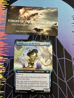 Fblthp, Lost on the Range Extended Art - Outlaws of Thuner Junction OTJ MTG - Image 1