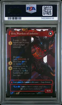 2025 MTG FINAL FANTASY CLIVE, IFRIT'S DOMINANT/IFRIT, WARDEN OF INFERNO PSA 10 - Image 2