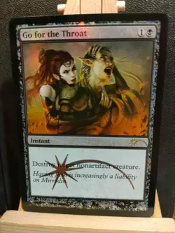 Go for the Throat FOIL - Friday Night Magic Promo (FNM) - NM / LP (see pics) MTG - Image 1