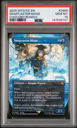 2025 MTG FINAL FANTASY COMMANDER CHOCOBO BUNDLE #0469 SNAPCASTER MAGE PSA 10 - Image 1