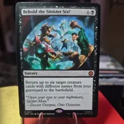 Behold the Sinister Six! Marvel's Spider-Man MTG Regular *Never Played - Image 1
