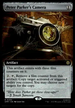 Magic The Gathering Marvel's Spider-Man Peter Parker's Camera Extended Art #280 - Image 1