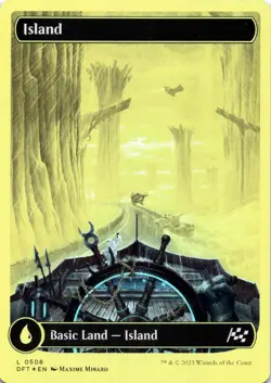 Island (0508) FIRST PLACE FOIL Aetherdrift Magic MTG NM - Image 1