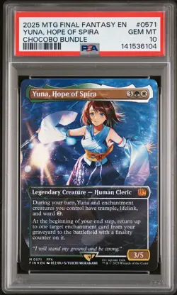 2025 MAGIC THE GATHERING FINAL FANTASY CHOCOBO BUNDLE YUNA, HOPE OF SPIRA PSA 10 - Image 1