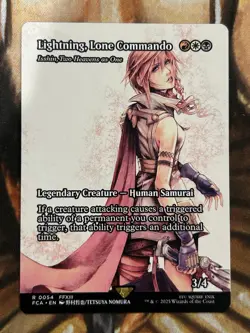 Lightning, Lone Commando - Isshin #0054 (Borderless) MTG FINAL FANTASY - NM/M 🔥 - Image 1
