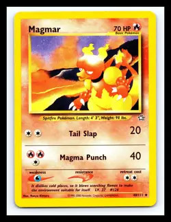 💥 Magmar # 40/111 Neo Genesis Pokemon Vintage Card 2000 - Image 1