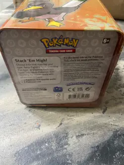 Pokemon TCG Fighting Stacking Tin - 3 Booster Packs & Coin 2022 Factory Sealed - Image 2