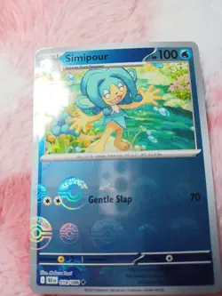 Pokemon Simipour (Poke Ball Pattern) SV: Black Bolt 018/086 Card Reverse Holo - Image 4