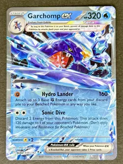 Garchomp ex 038/182 Ultra Rare Paradox Rift Pokemon Card TCG NM+ - Image 1