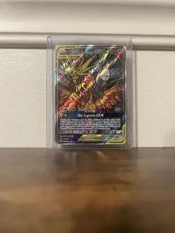 Pokemon Moltres x Zapdos x Articuno GX SM210 Black Star Promo Full Art Holo 2019 - Image 2
