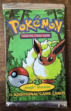 W.O.T.C First (1st) Edition Pokemon Jungle Booster Pack Flareon Art 742818060639 - Image 1