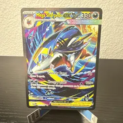 Mega Sharpedo ex 127/094 Phantasmal Flames Special Illustration Rare Pokemon - Image 1