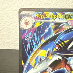 Mega Sharpedo ex 127/094 Phantasmal Flames Special Illustration Rare Pokemon - Image 2