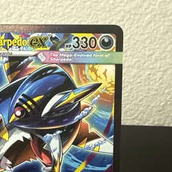 Mega Sharpedo ex 127/094 Phantasmal Flames Special Illustration Rare Pokemon - Image 3