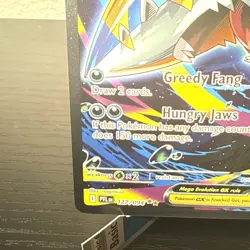 Mega Sharpedo ex 127/094 Phantasmal Flames Special Illustration Rare Pokemon - Image 5