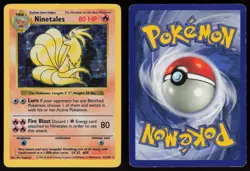 Ninetales 12/102 Shadowless Holo Rare Base Set Pokemon - Image 3