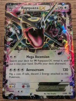 Pokemon Rayquaza EX XY69 2015 Black Star Promo MP - Image 1