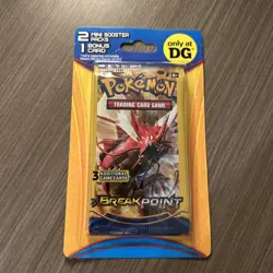 1 - Pokemon Break Point DG Blister Pack - 2 Mini Booster Packs & 1 Bonus Card - Image 1