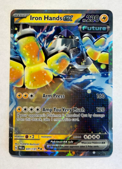 Pokemon Prismatic Evolutions - IRON HANDS EX - DOUBLE RARE - 031/131 - NM - Image 1