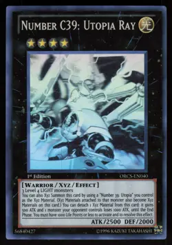 Number C39: Utopia Ray ORCS-EN040 Ghost Rare Order of Chaos 1st Edition Yu-Gi-Oh - Image 1