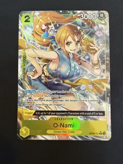 One Piece O-Nami OP06-101 Alt Art Wings of the Captain - Near Mint - Image 5