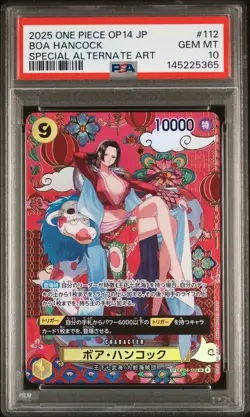 2025 ONE PIECE JPN THE AZURE SEA'S SEVEN SPECIAL ALT ART #112 BOA HANCOCK PSA 10 - Image 1