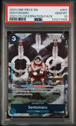 2024 ONE PIECE CHAMPIONSHIP 2023 CELEBRATION PACK #007 SENTOMARU PSA 10 - Image 1