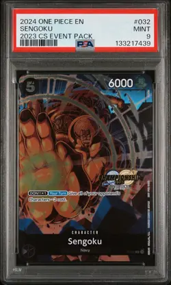 2024 ONE PIECE CHAMPIONSHIP 2023 EVENT PACK #032 SENGOKU PSA 9 - Image 1