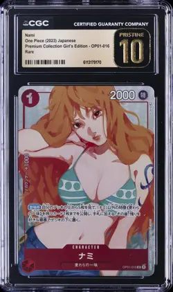 2023 ONE PIECE JPN PREMIUM COLLECTION GIRL'S EDITION RARE NAMI CGC 10 PRISTINE - Image 1