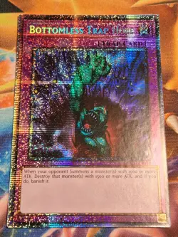 1st ed Bottomless Trap Hole MP25-EN018 Starlight Rare Yugioh Card Light Play - Image 1