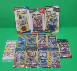 Pokemon XY Mixed 3 cards Booster Packs Lot 13 Roaring Skies Evolutions Blister - Image 1