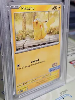 PSA 10 Gem Mint Pikachu Graded Pokemon Card #214 Illustration Contest Promo 2025 - Image 3