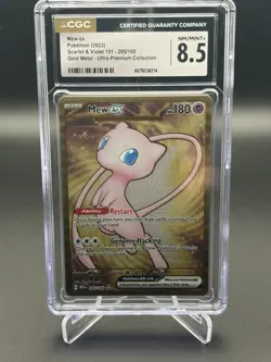 Mew ex - (151 Metal Card) 205/165 Sv: Scarlet & Violet 151 UPC CGC 8.5 - Image 1