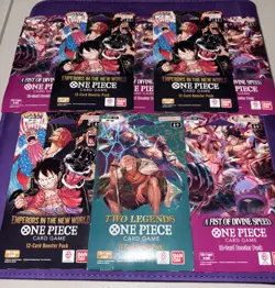 One Piece Card Game: 8 Sleeved Booster Packs (1 OP-08, 3 OP-09, 4 OP-11) - Image 1