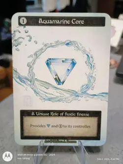 Aquamarine Core Non-Foil Sorcery Contested Realm Beta Unique Card NM - Image 1