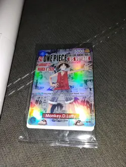 One Piece Monkey D. Luffy College Basketball Promo Card ST JOHNS And POSTER - Image 2