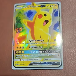 Pokemon Ash's Pikachu-GX Promo Holo Card 005/026 Ash vs Team Rocket English - Image 1