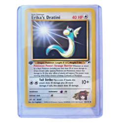 Erika's Dratini 42/132 Pokemon TCG 1st Edition Gym Heroes NM Vintage 2000 Card - Image 1