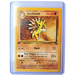 Sandslash 41/62 Pokemon TCG 1st Edition Fossil NM Vintage 1999 Card - Image 1