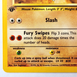 Sandslash 41/62 Pokemon TCG 1st Edition Fossil NM Vintage 1999 Card - Image 5
