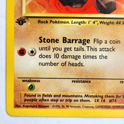 Geodude 47/62 Pokemon TCG 1st Edition Fossil NM Vintage 1999 Card - Image 5